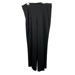 Alfred Dunner Black Elastic Waist Pull On Pants Womens 8 Proportioned Short New‎